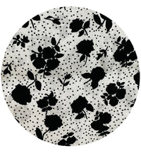 140cms Black & White Cotton Fabric