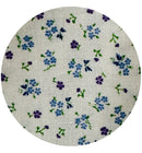By Metre | Blue & Purple Floral Cotton Fabric | 110cm Wide