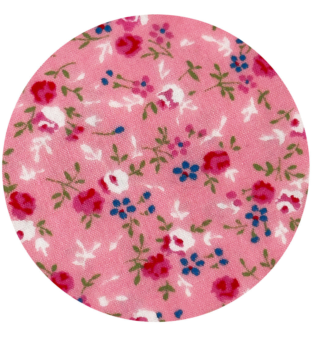 220cms Adorable VINTAGE Cotton Pink Floral Fabric