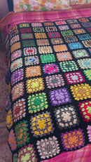 Granny Square Blanket Wool LOVELY