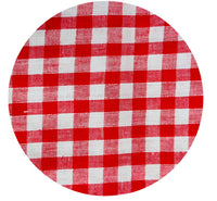 220cms Vintage Cotton Gingham FABRIC RED