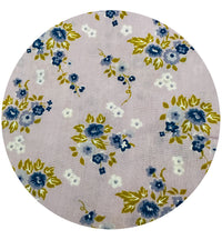 400cm Pretty Purple Vintage Cotton Floral Fabric
