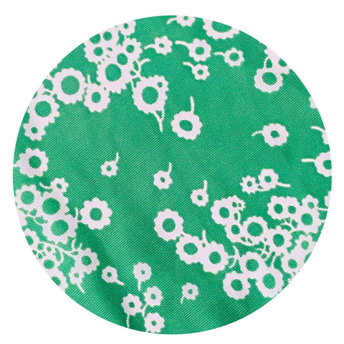 290cms Green FLoral Vintage Nylon FABRIC