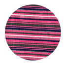 300cms Stretchy Elastic TUBE Bright Pink Stripe FABRIC