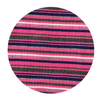 300cms Stretchy Elastic TUBE Bright Pink Stripe FABRIC