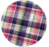 140cms Checked Vintage Purple Fabric