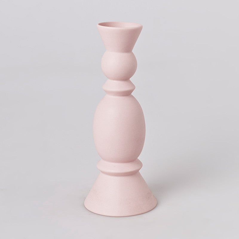 King Ballet Candle Stand - Pink Peacock
