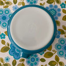Bright Blue Vintage Pyrex RETRO Kitchen Casserole Dish