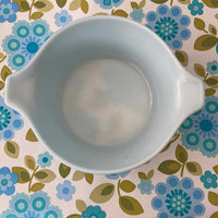 Bright Blue Vintage Pyrex RETRO Kitchen Casserole Dish