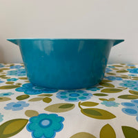 Bright Blue Vintage Pyrex RETRO Kitchen Casserole Dish