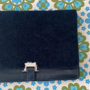 Sandro AMAZING Leather & Fur Clutch Handbag Great Cond