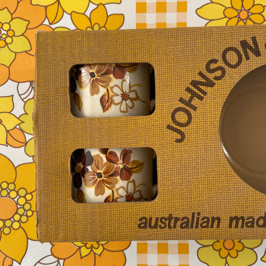 Johnson of Australia Cups & Saucers MUGS 70's Home