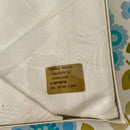 VINTAGE All Cotton DAMASK Table Cloth Set Plus Serviettes