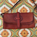 Genuine Leather Handbag BOHO Hippy Old School 70's