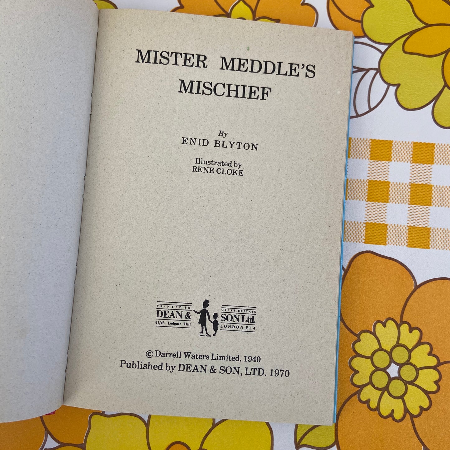 ENID BLYTON Mr Meddle's Mischief 1970 Collectable