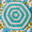 Aqua Beautiful Handmade Doily Bright NEW Placemat