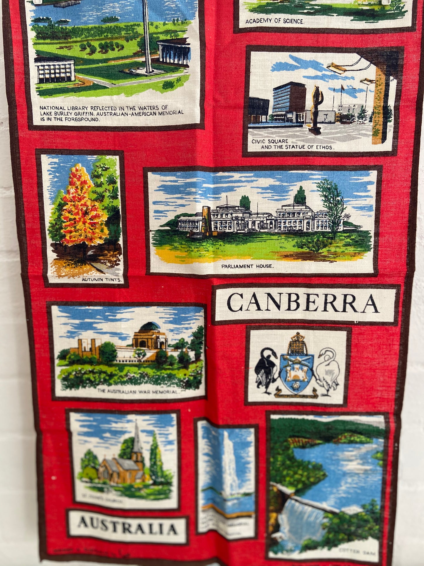 CANBERRA LINEN TEA Towel FAST Colours RETRO
