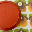 70's Orange Tupperware Container RETRO