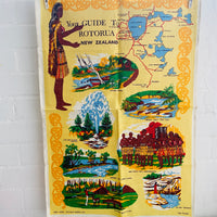 Linen Tea Towel Collectable UNUSED New Zealand Vintage