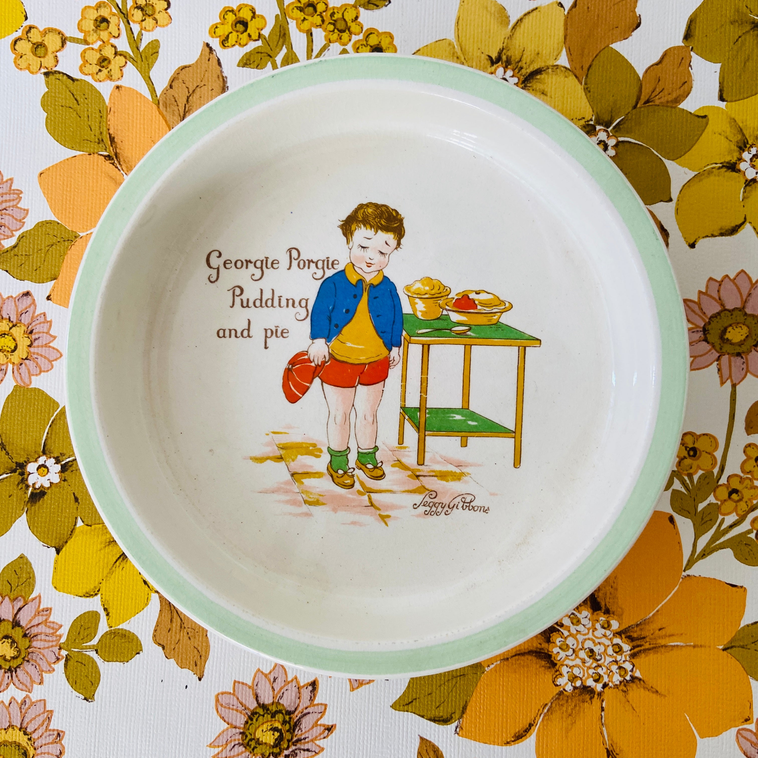 George Porie Pudding Georgie Porgie Pudding & Pie Staffordshire Midwinter – Pink Peacock