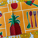 PINEAPPLE Vintage Tea Towel UNUSED