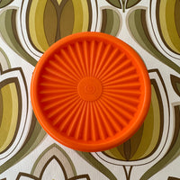 Orange Retro Tupperware Container 70's