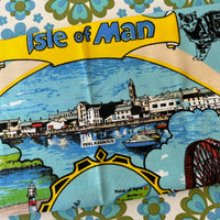 ISLE of Man UNUSED Vintage Tea Towel Cotton