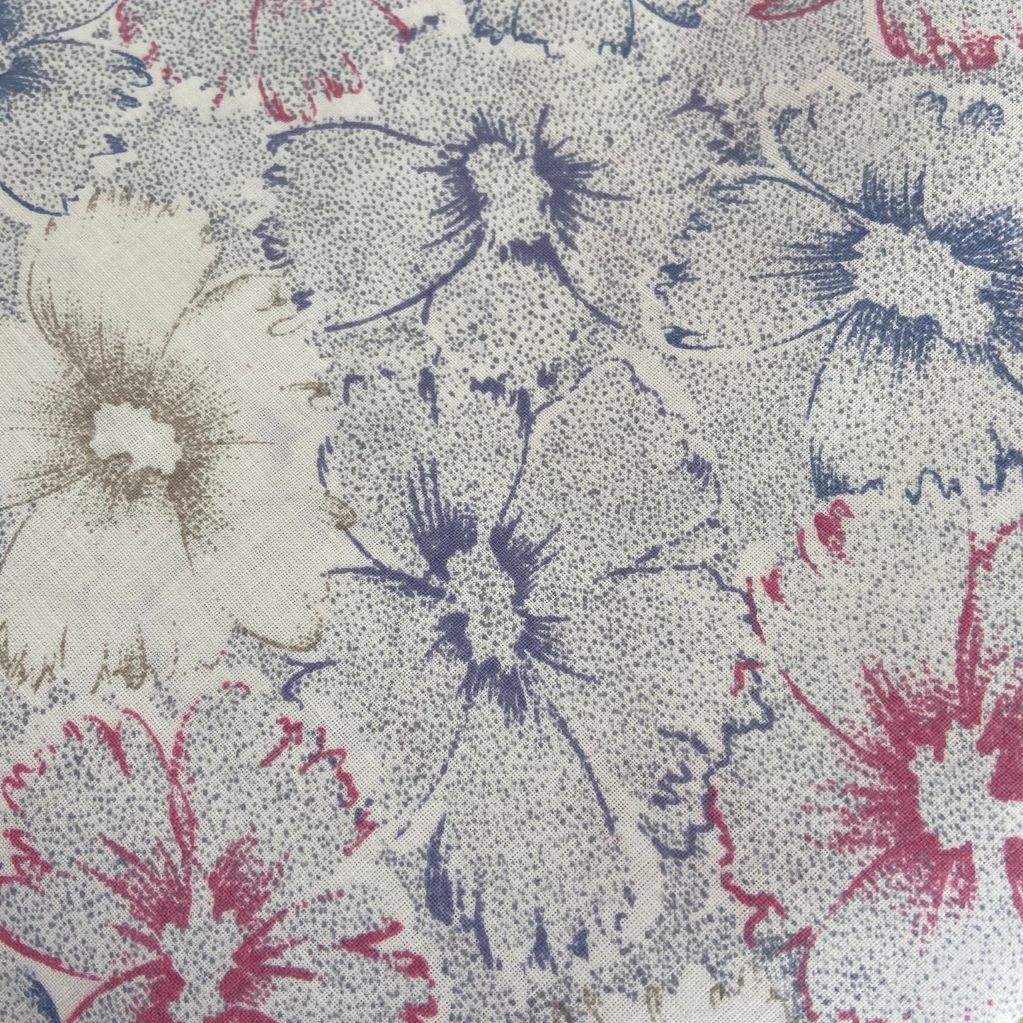 THREE Cotton Vintage Sheets (one UNUSED) Floral