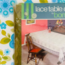 Green Lace Table Cloth UNUSED Retro Kitchen Table 70's