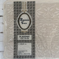 Lace Placemats UNUSED Vintage Pack 100% Cotton