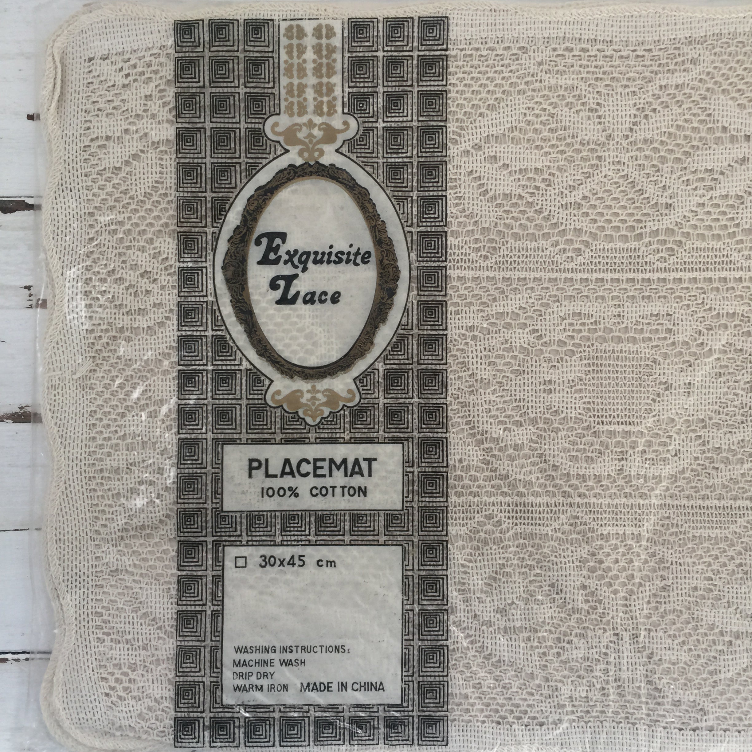 Lace Placemats UNUSED Vintage Pack 100% Cotton