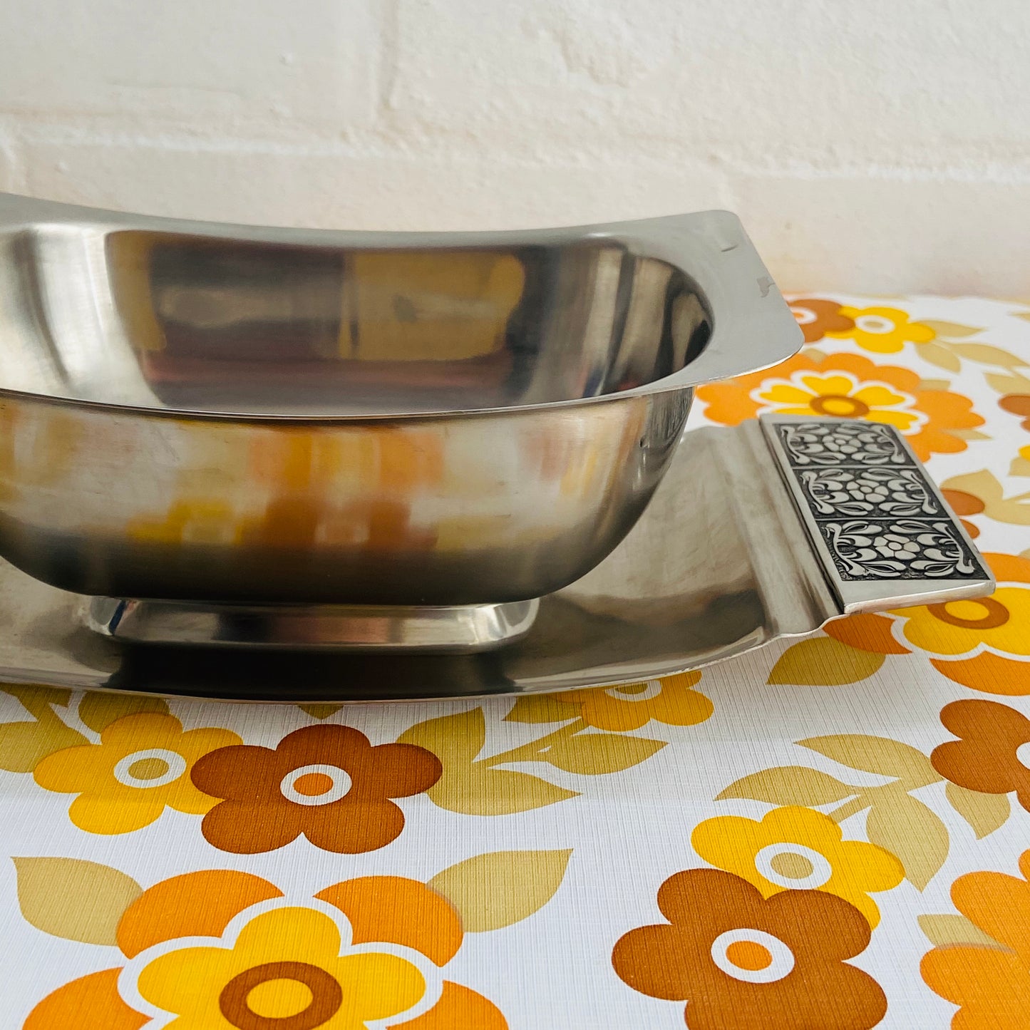 COOL Gravy Boat Stainless Steel Mid Century WILTSHIRE