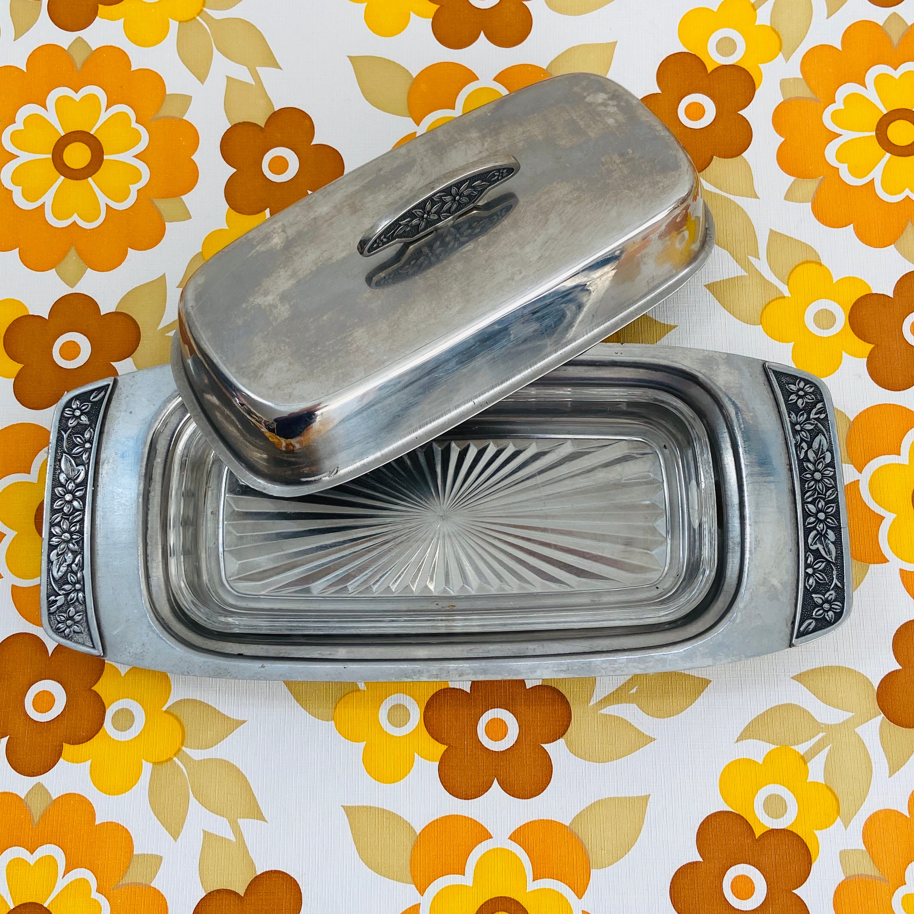 Mid century butter clearance dish