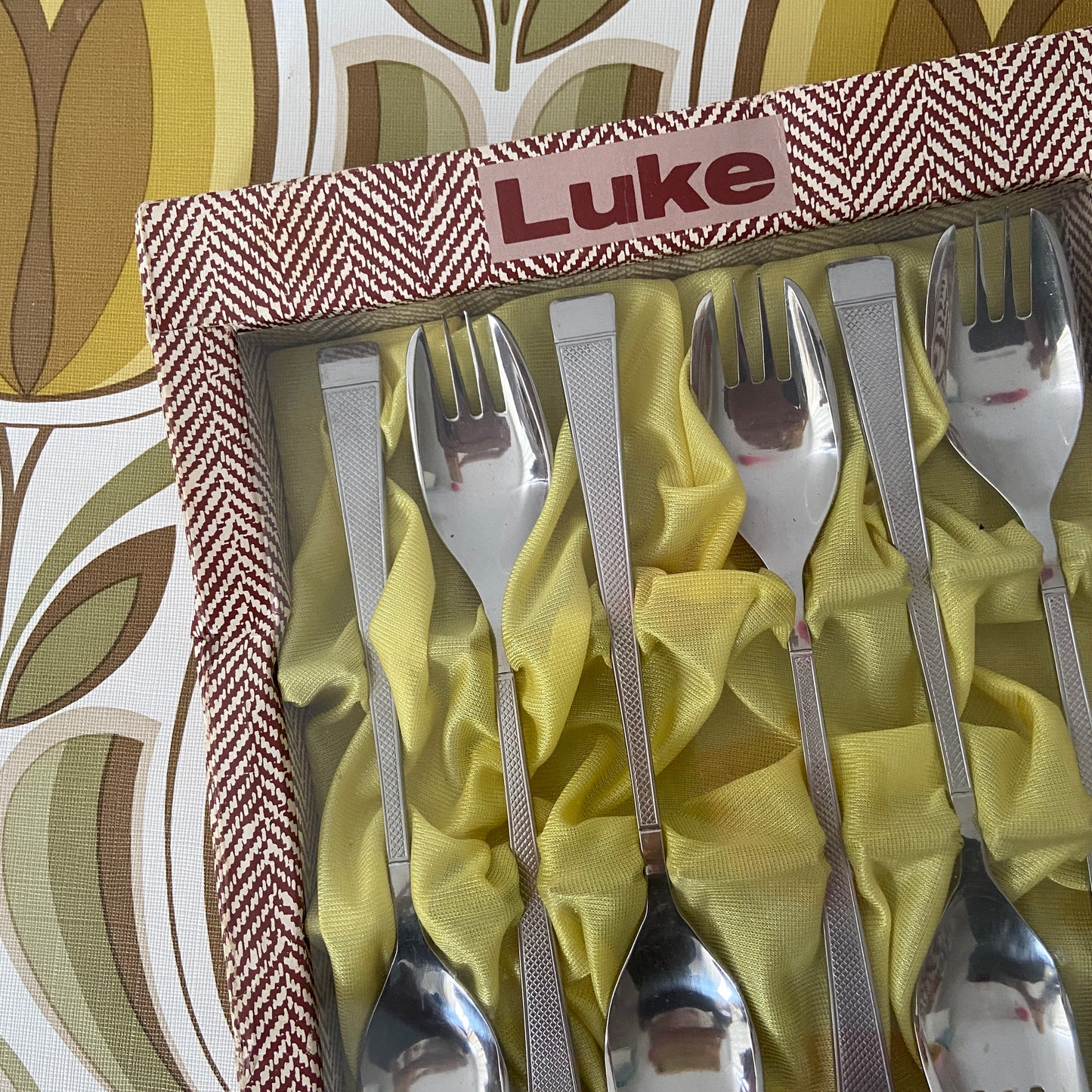 RETRO Boxed Set Forks LUKE Vintage Dinner Party