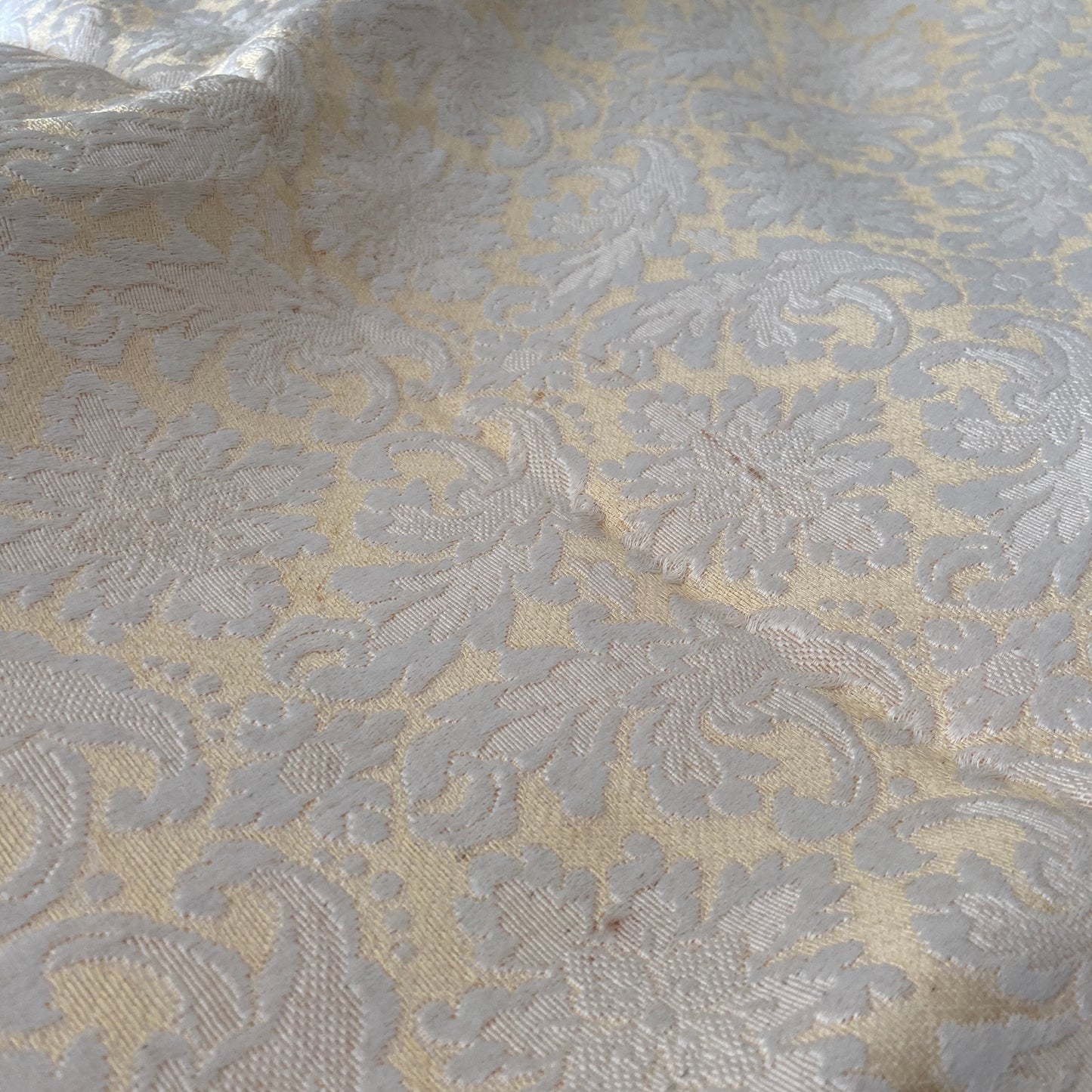 Beautiful Vintage Heavy Blanket Italian Bedspread with Fringe