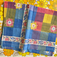 GIRLS Bedroom Cotton UNUSED Vintage FLORAL Pillow CASES Bedroom