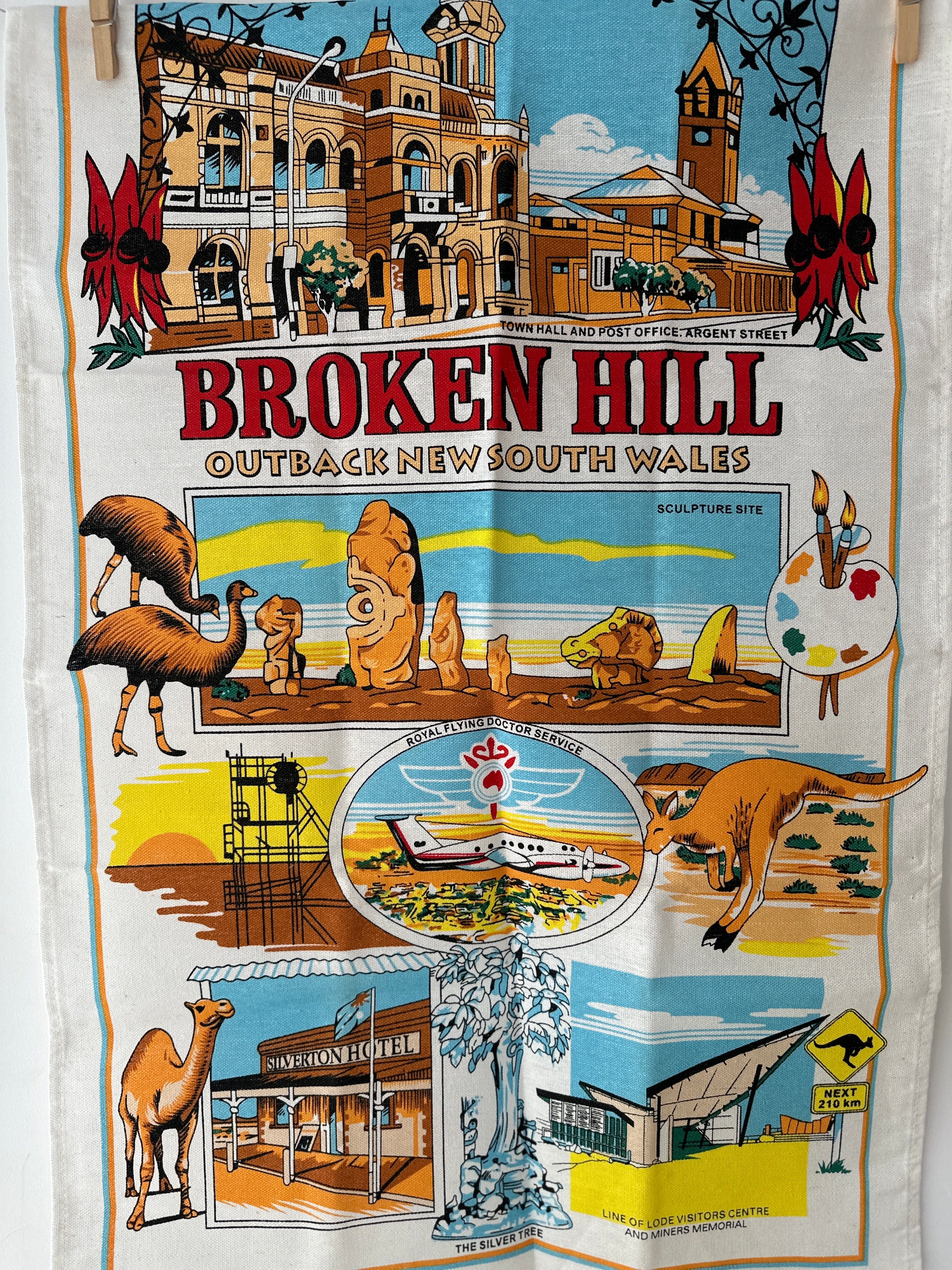 Broken Hill Tea Towel Souvenir