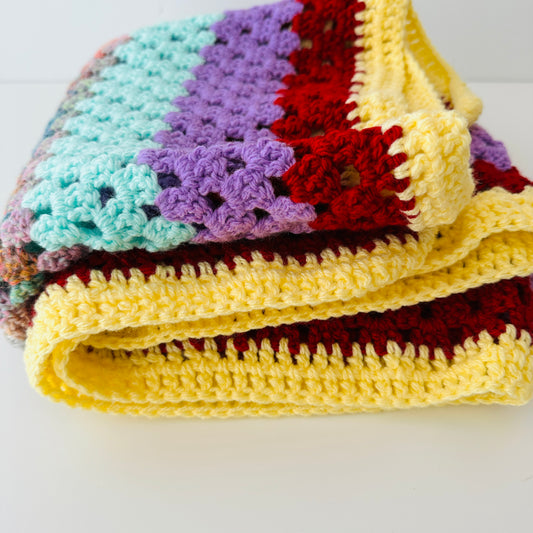 Adorable Little Handmade Knitted Blanket
