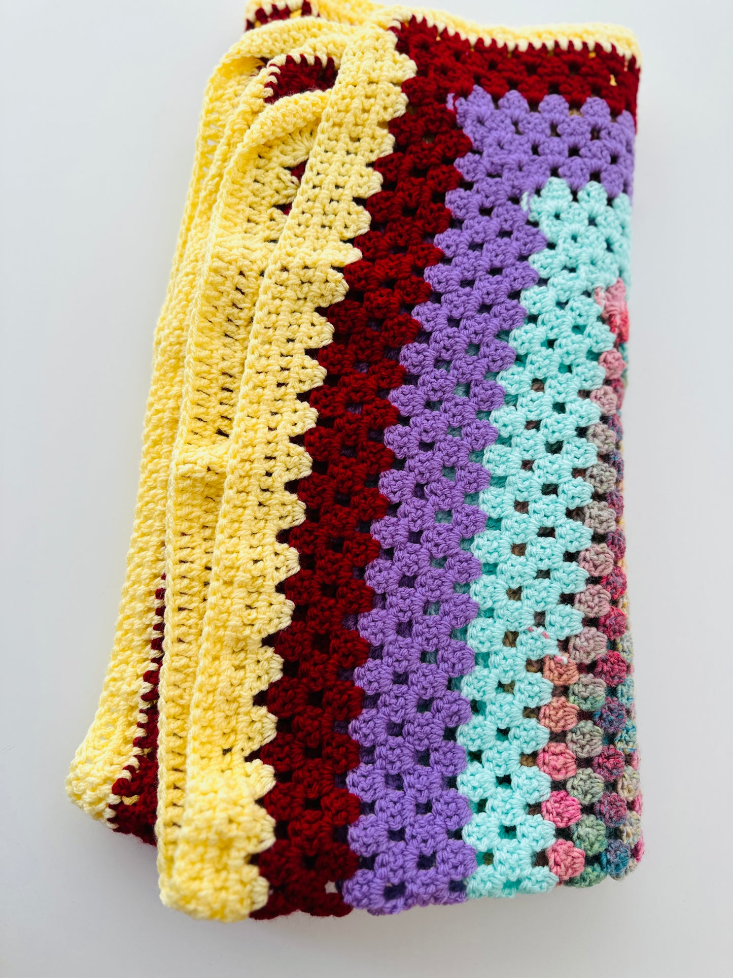 Adorable Little Handmade Knitted Blanket