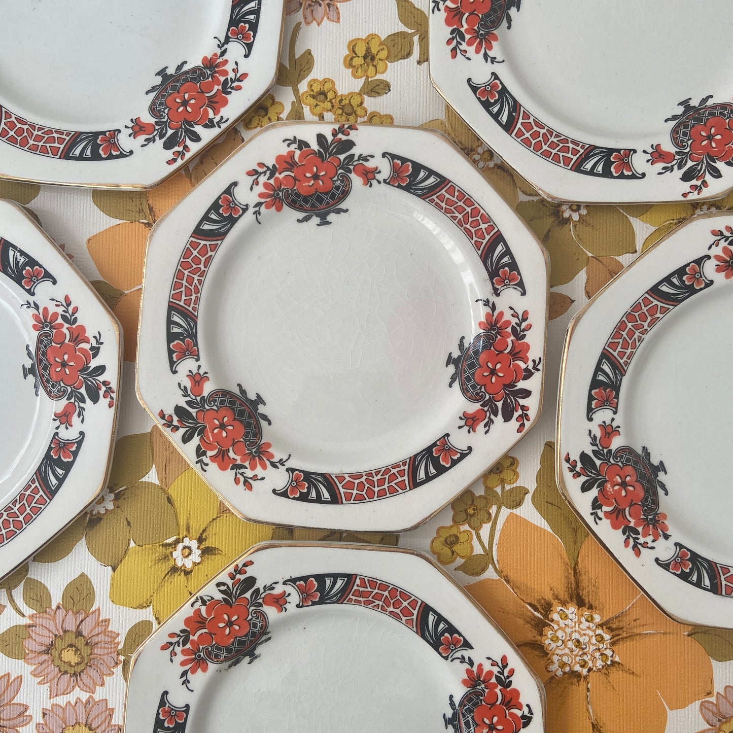 Royal Staffordshire Sandwich Plates PRETTY Vintage Set