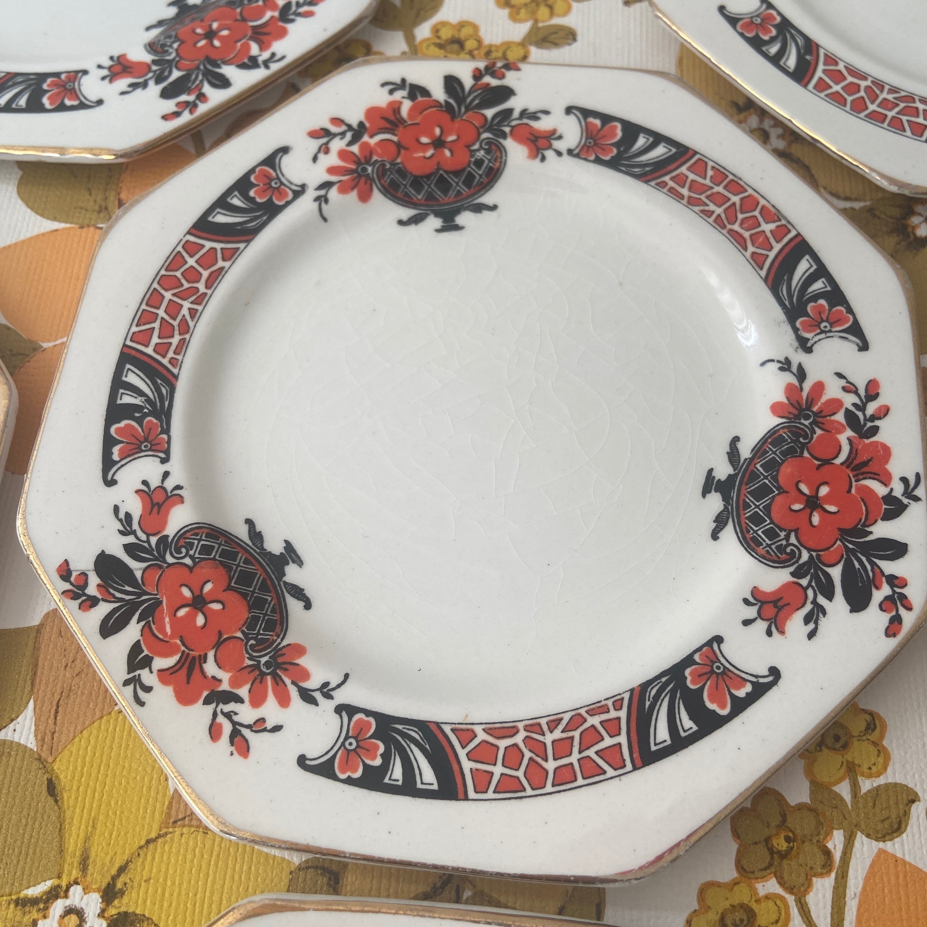 Royal Staffordshire Sandwich Plates PRETTY Vintage Set