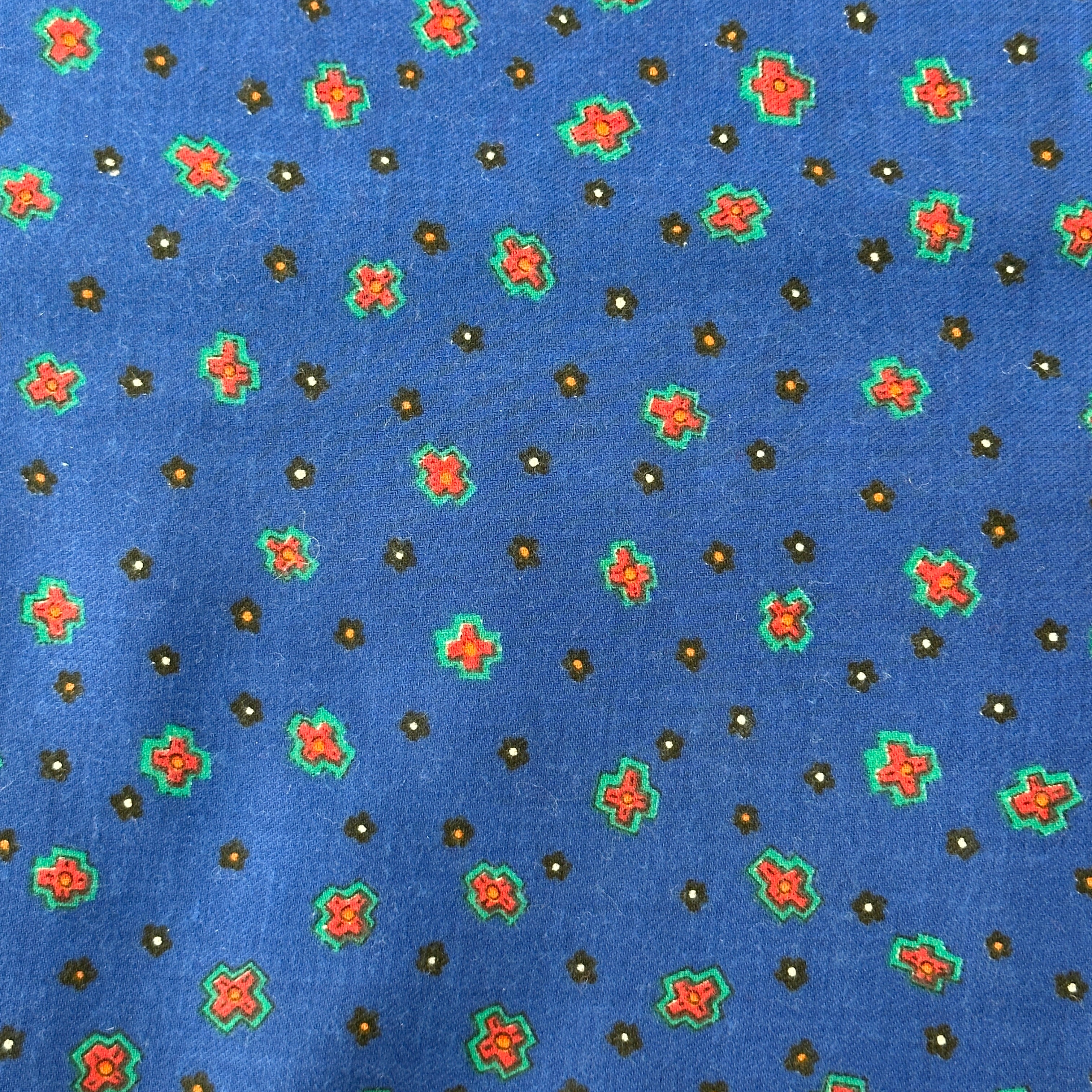 200cms Cute Blue Vintage Cotton Fabric