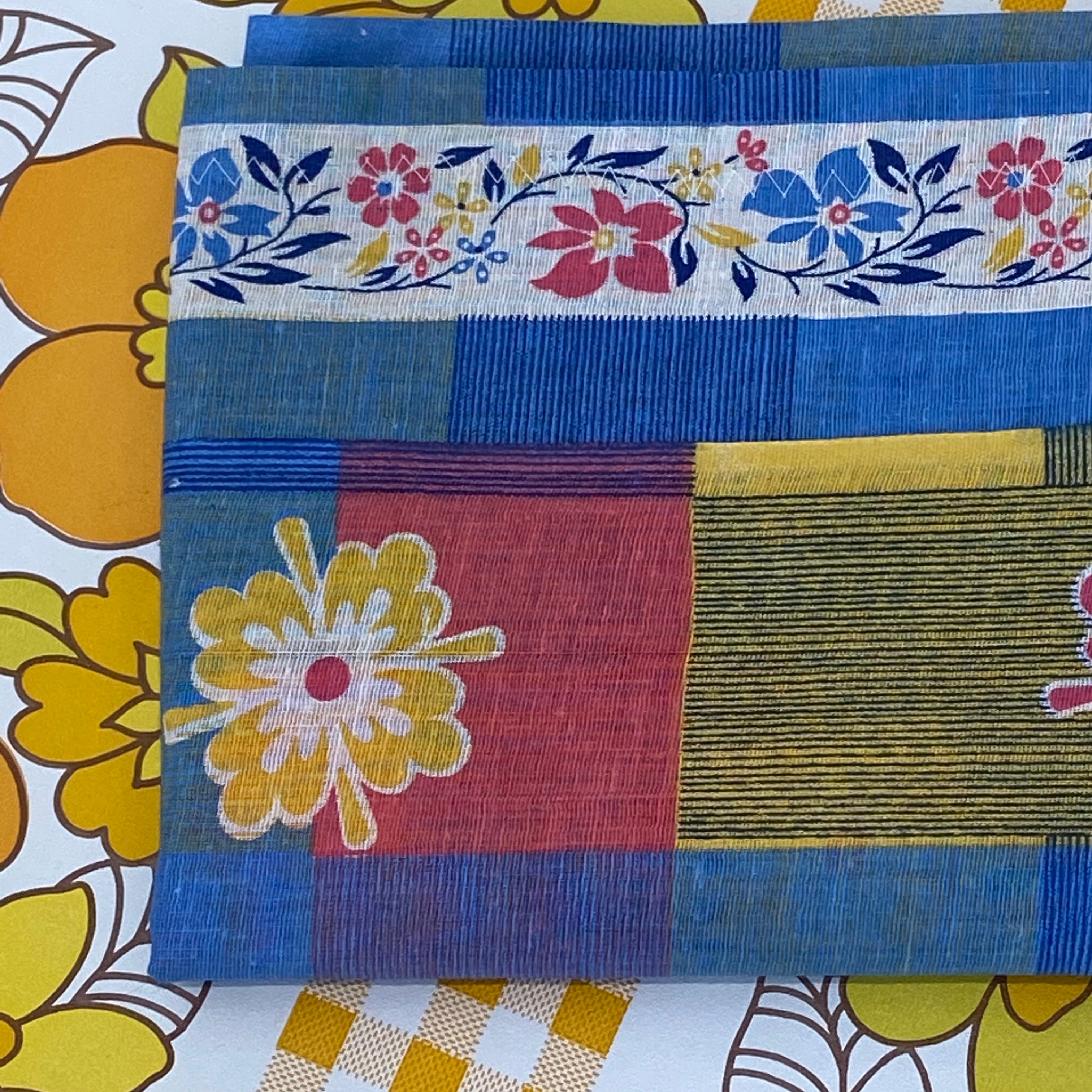 GIRLS Bedroom Cotton UNUSED Vintage FLORAL Pillow CASES Bedroom