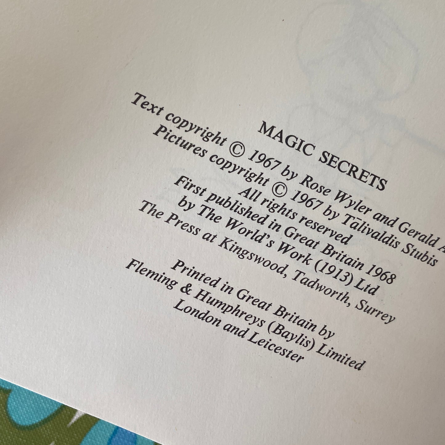 Magic Secrets By Rose Wyler And Gerald Ames An I Can Read Book Hardcover