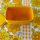 CUTE Vintage Tupperware Container Yellow