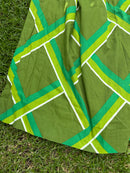 Green Retro Cotton Curtain FABRIC