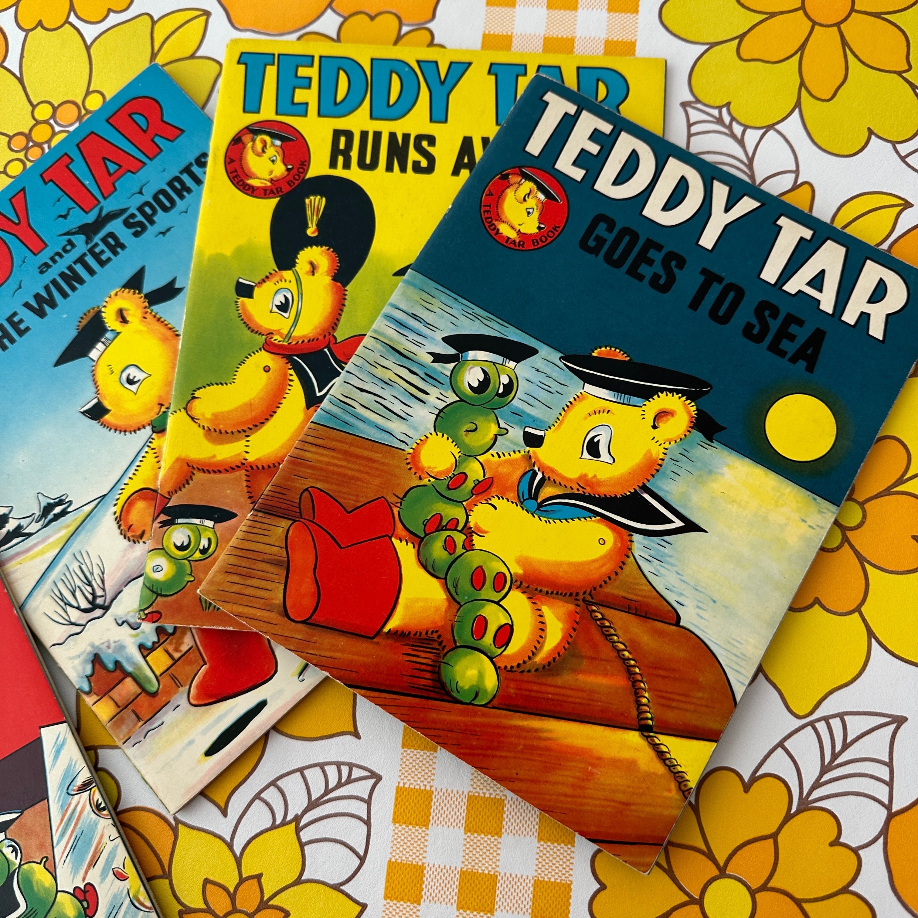 Set of Four Vintage Teddy TAR Books