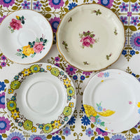 MISMATACHED Vintage China Plates LOVE