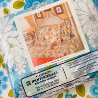 MONTICELLO Sheet Blue UNUSED Vintage Flat Fitted Pillow Case