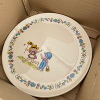 IVORY China Child's Dinner Set BOXED Vintage ADORABLE